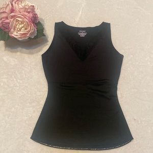 SPANX By Sara Blakey Size S Black Lace Trimmed Tank Style Shaper